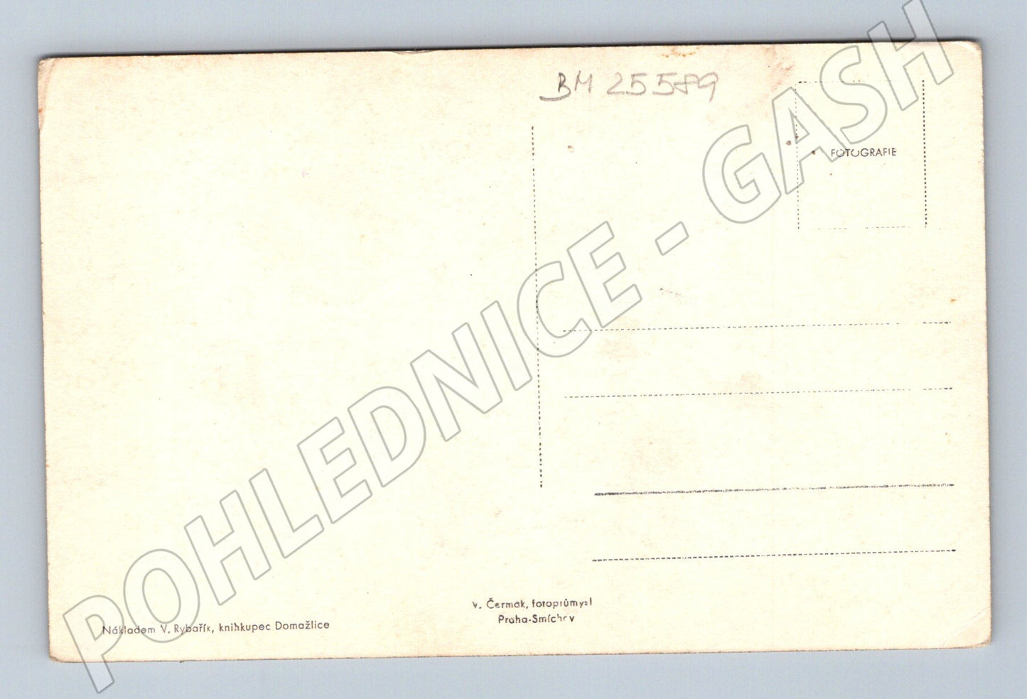 Pohlednice Domažlice J. Š. Baar socha v muzeu (BM25589)