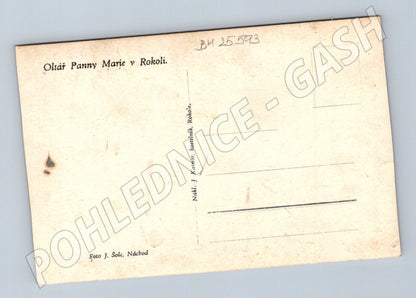 Pohlednice Rokoli Oltář Panny Marie (BM25593)