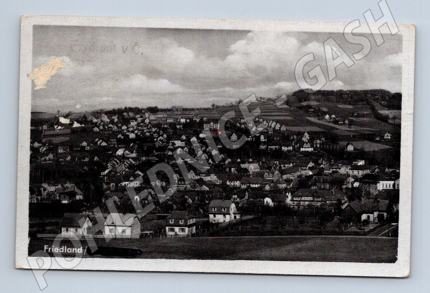 Pohlednice Německo Friedland Sudetengau pohled na město (BM25594)