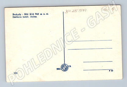 Pohlednice Bílý Kříž Beskydy Daňkova turistická útulna (BM25599)
