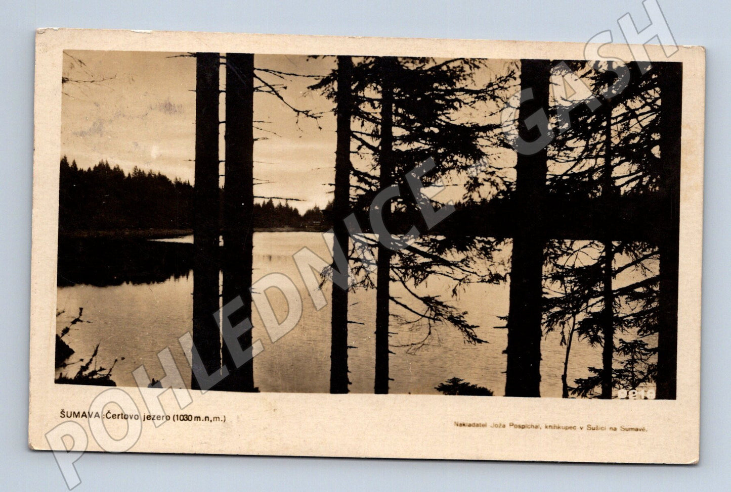 Pohlednice Šumava Čertovo jezero 1932 (BM25603)