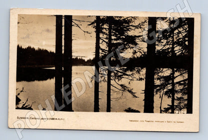 Pohlednice Šumava Čertovo jezero 1932 (BM25603)