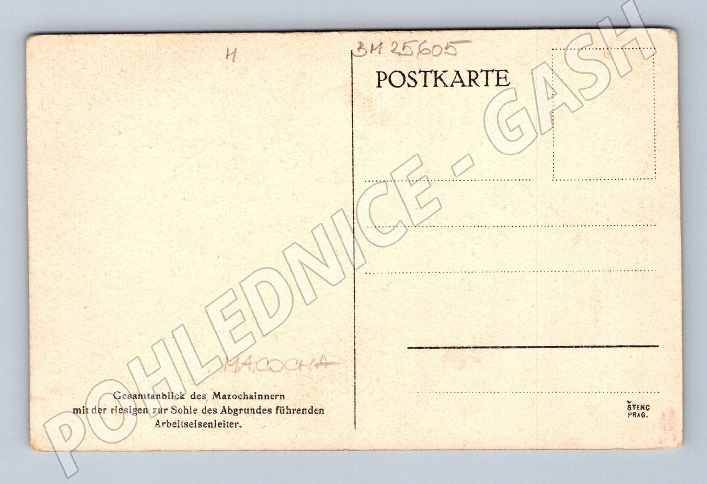 Pohlednice Macocha jeskyně propast visutý most (BM25605)