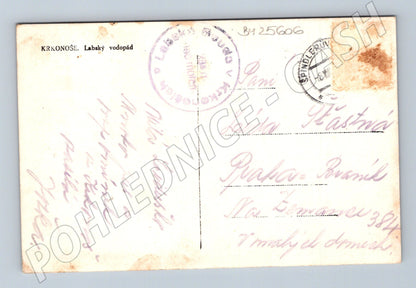 Pohlednice Krkonoše Labský vodopád (BM25606)