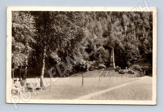 Pohlednice Brandýs nad Orlicí pomník Komenského 1958 (BM25608)