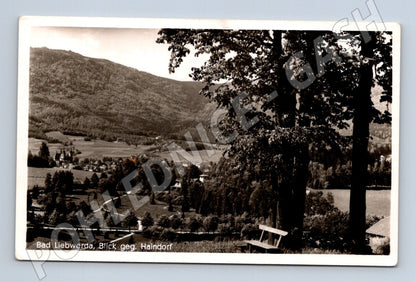 Pohlednice Bad Liebwerda, pohled na Haindorf 1946 (BM25619)