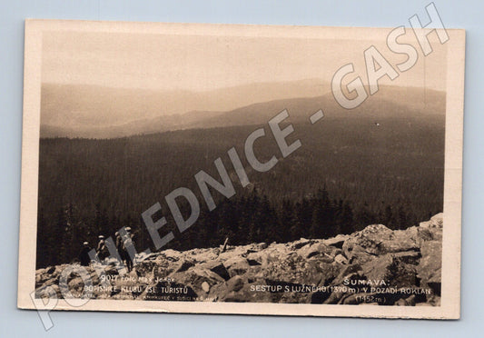 Pohlednice Šumava Sestup z Lužného Roklan (BM25620)
