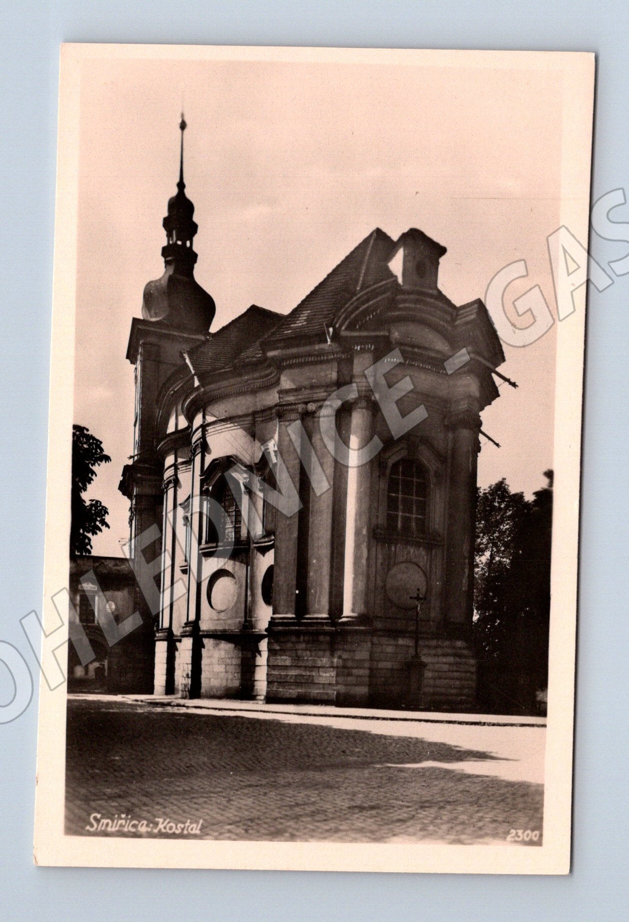 Pohlednice Smiřice Kostel (BM25621)