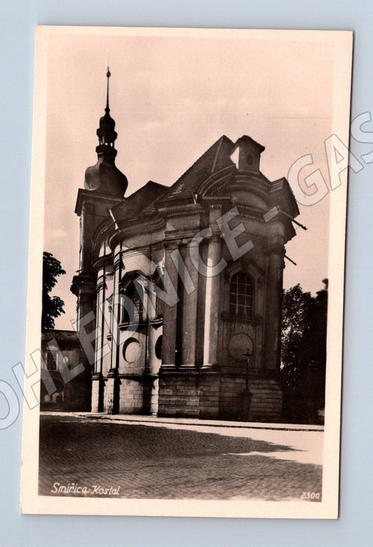 Pohlednice Smiřice Kostel (BM25621)