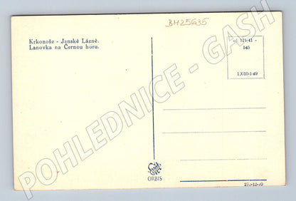 Pohlednice Janské Lázně Lanovka na Černou horu 1949 (BM25635)