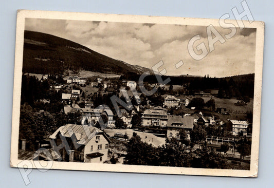 Pohlednice Špindlerův Mlýn celkový pohled 1964 (BM25643)