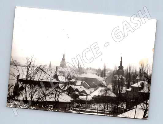 Pohlednice Humpolec zimní pohled na město 193x (BM25644)