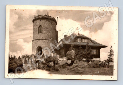 Pohlednice Kleť rozhledna a chata 1936 (BM25657)