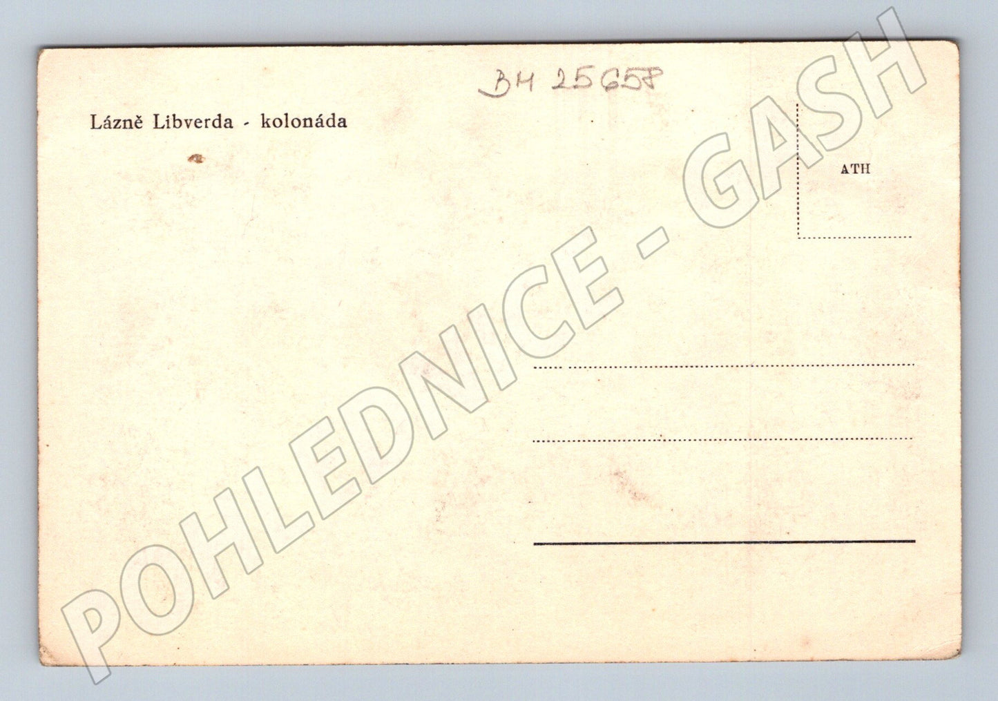 Pohlednice Lázně Libverda kolonáda (BM25658)