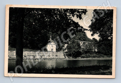 Pohlednice Teplice nad Bečvou kaple u vody 1931 (BM25662)