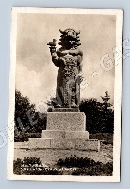 Pohlednice Radhošť socha Radegasta (BM25664)
