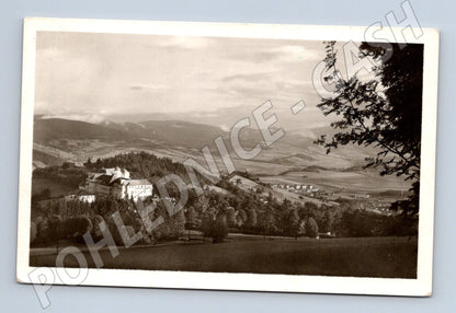 Pohlednice Lázně Jeseník Priessnitzovy léčebné ústavy 1950 (BM25676)