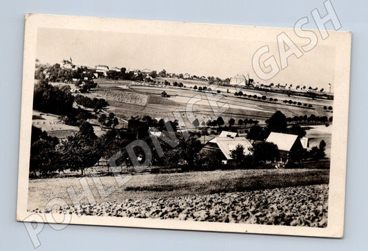 Pohlednice Vysoké nad Jizerou panorama obce (BM25677)