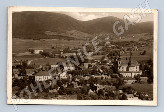 Pohlednice Hejnice panorama 1950 (BM25683)