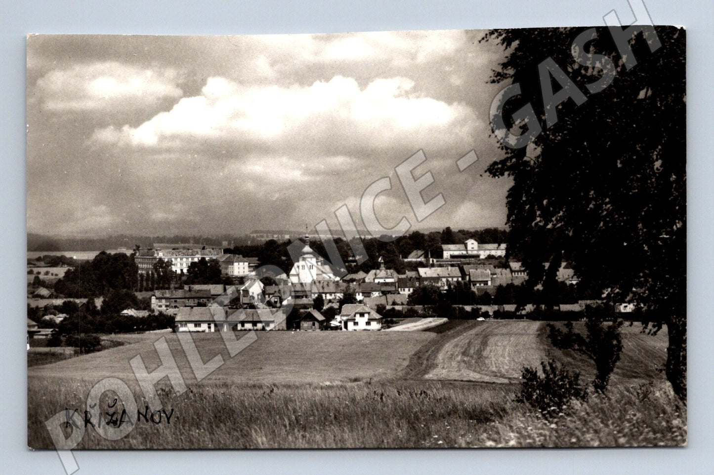 Pohlednice Křižanov celkový pohled (BM25686)