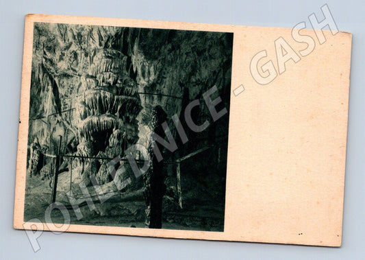 Pohlednice Moravský kras Nová sloupská jeskyně Vodopád 1925 (BM25695)