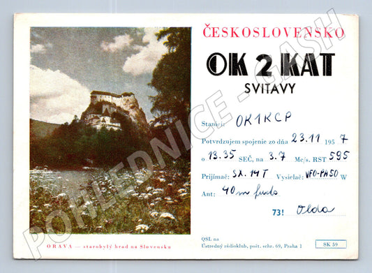 Pohlednice Slovensko Orava hrad 1957 (BM25743)