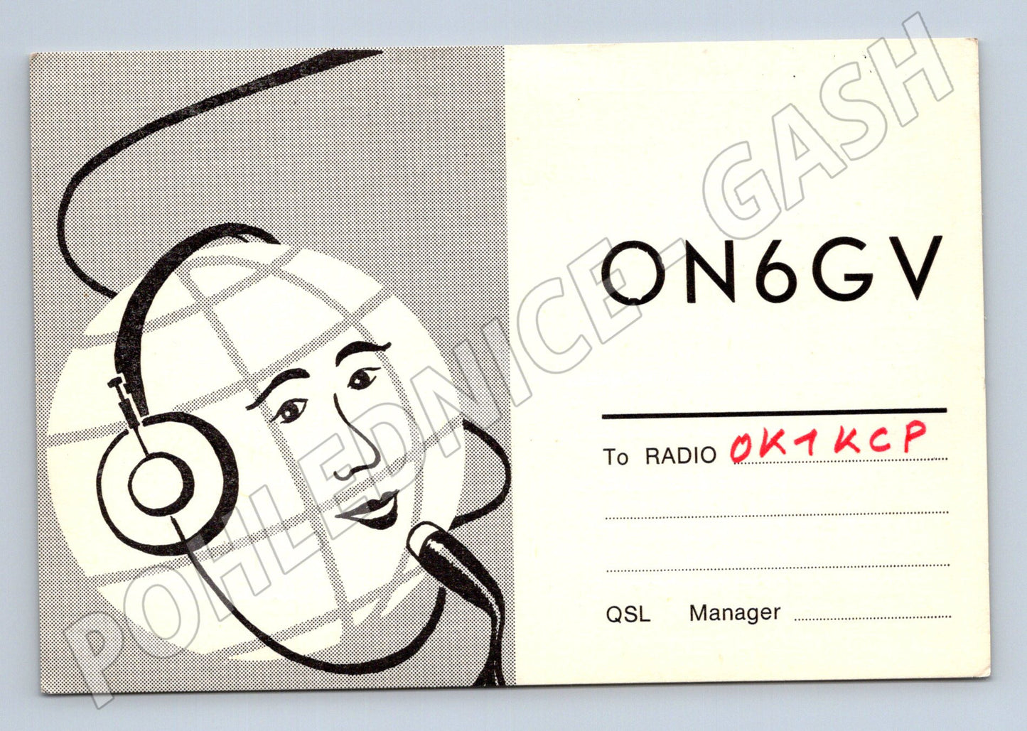 Pohlednice Belgie QSL karta ON6GV 1942 (BM25748)