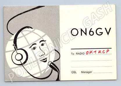 Pohlednice Belgie QSL karta ON6GV 1942 (BM25748)
