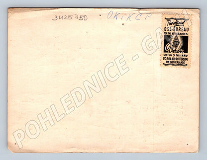 Pohlednice Nizozemsko QSL karta PA0LV 1950 (BM25750)