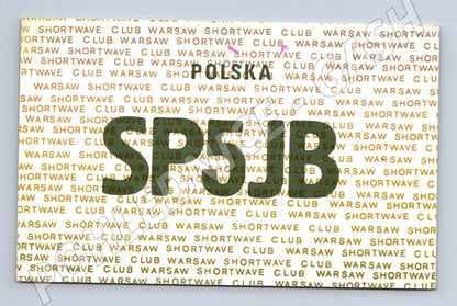 Pohlednice Polsko amatérské rádio QSL SP5JJB 1972 (BM25756)