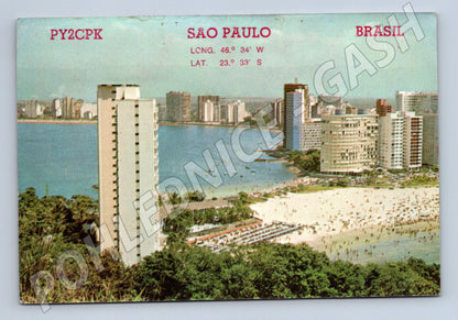 Pohlednice Brazílie São Paulo pláž 1971 (BM25759)