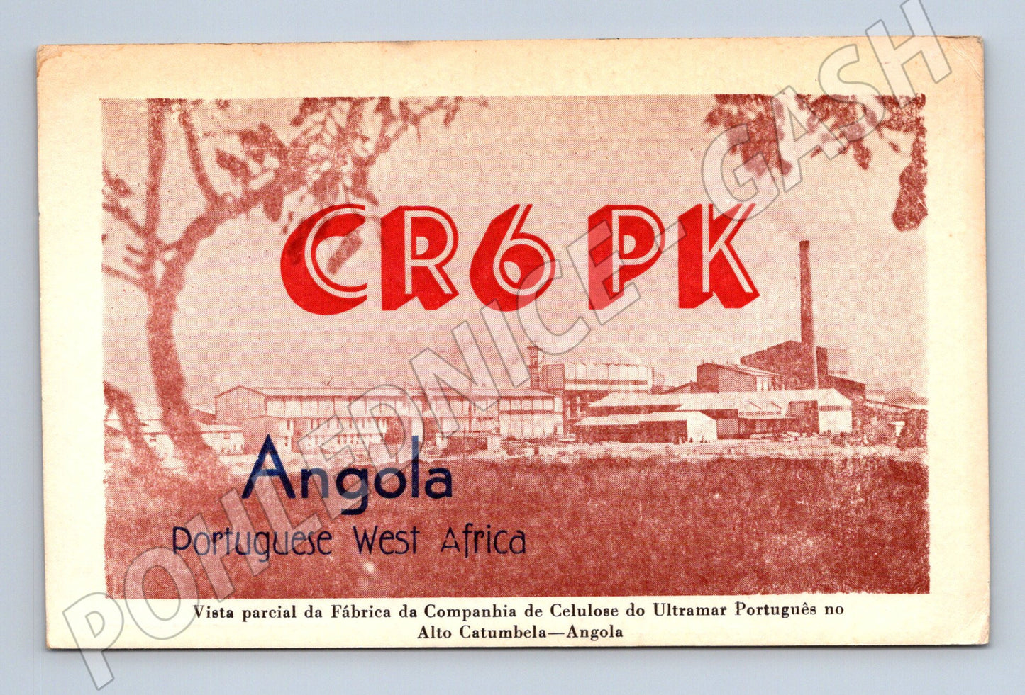 Pohlednice Angola továrna Alto Catumbela 1972 (BM25768)