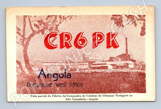 Pohlednice Angola továrna Alto Catumbela 1972 (BM25768)