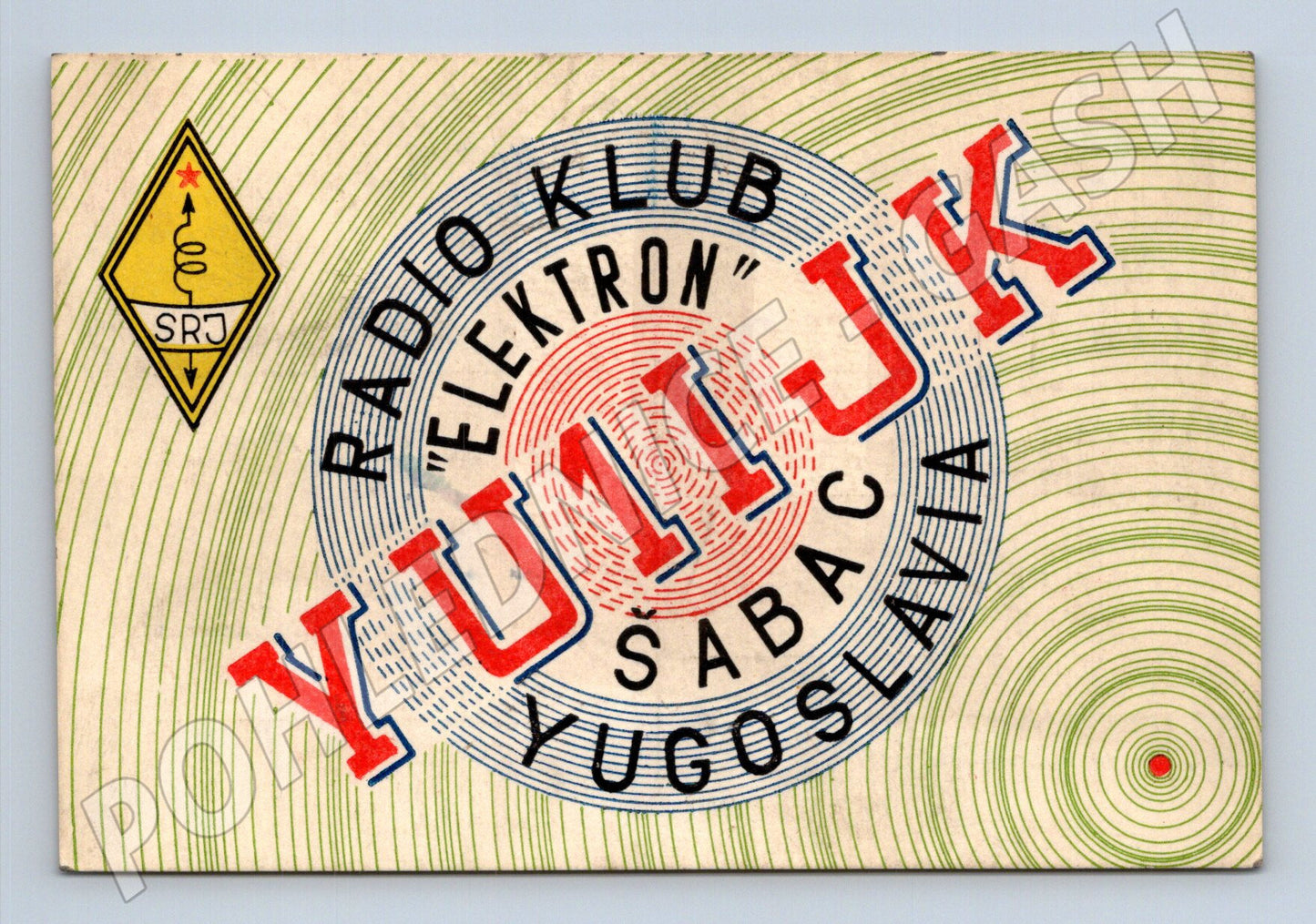 Pohlednice Jugoslávie Radio klub Šabac YU1JJ 198X (BM25774)