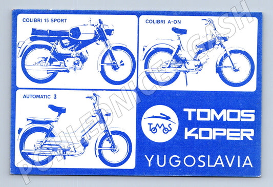 Pohlednice Jugoslávie Tomos motocykly 1973 (BM25792)