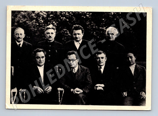 Pohlednice Rusko Sekretáři Kominterny skupinový portrét 1935 (BM25796)