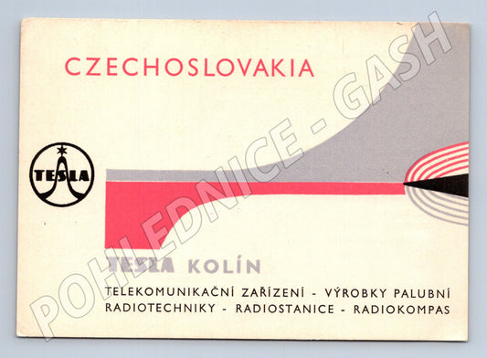 Pohlednice Kolín Tesla Kolín reklama 1973 (BM25797)