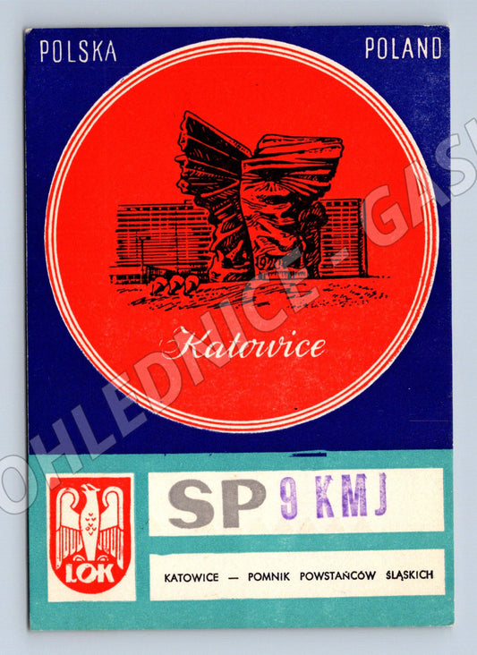 Pohlednice Polsko Katowice, SP9KMJ QSL karta 1973 (BM25801)