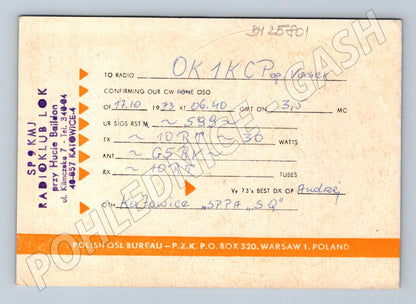Pohlednice Polsko Katowice, SP9KMJ QSL karta 1973 (BM25801)