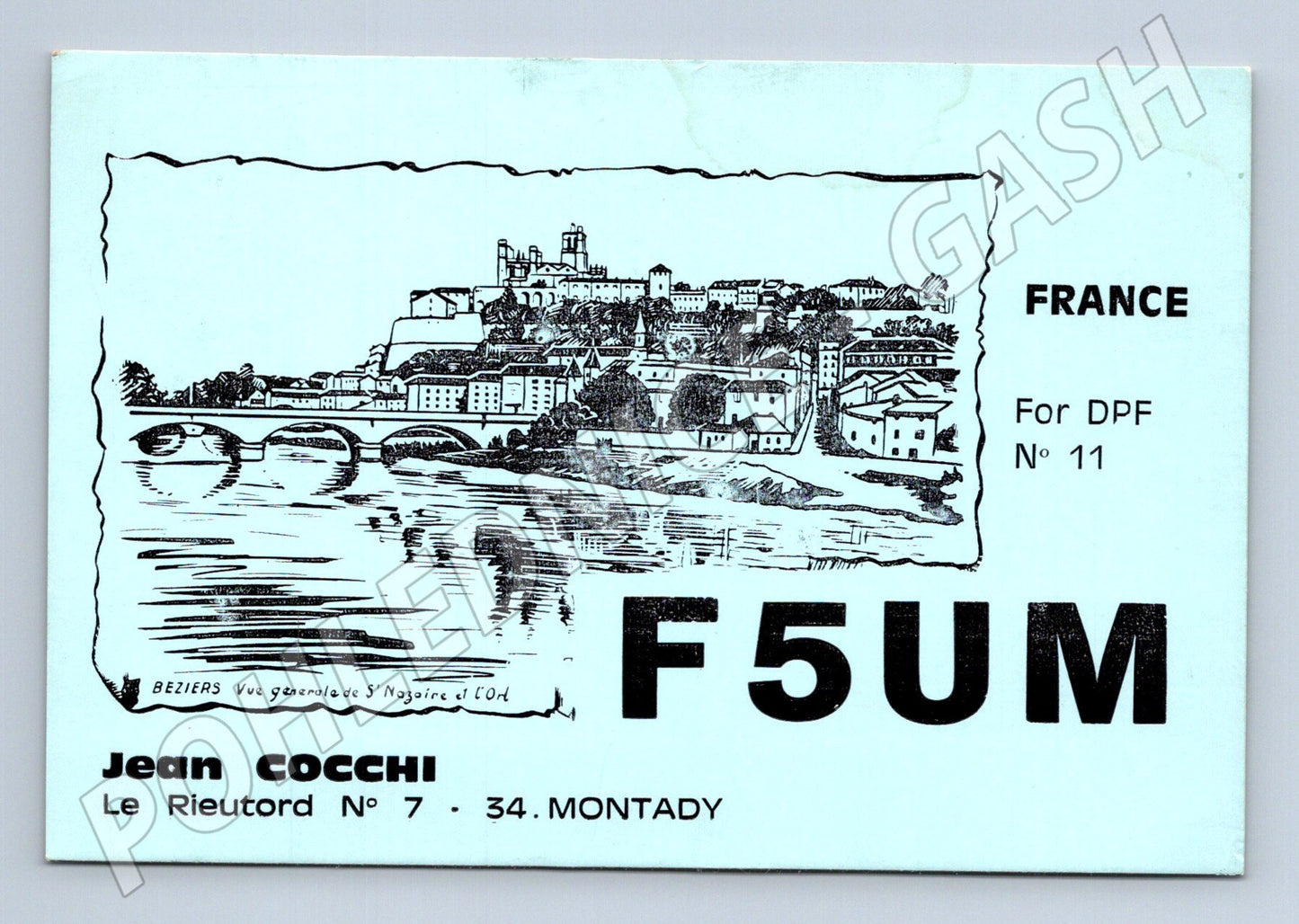 Pohlednice Francie Béziers město s mostem 1972 (BM25814)