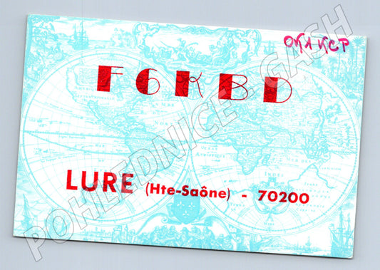 Pohlednice Francie Lure QSL karta 1973 (BM25816)
