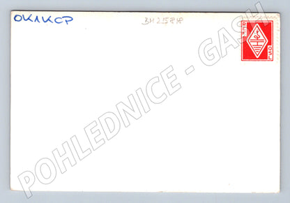 Pohlednice Francie QSL karta s humorným motivem 1972 (BM25818)