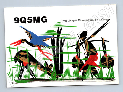 Pohlednice Demokratická republika Kongo QSL karta 1971 (BM25823)
