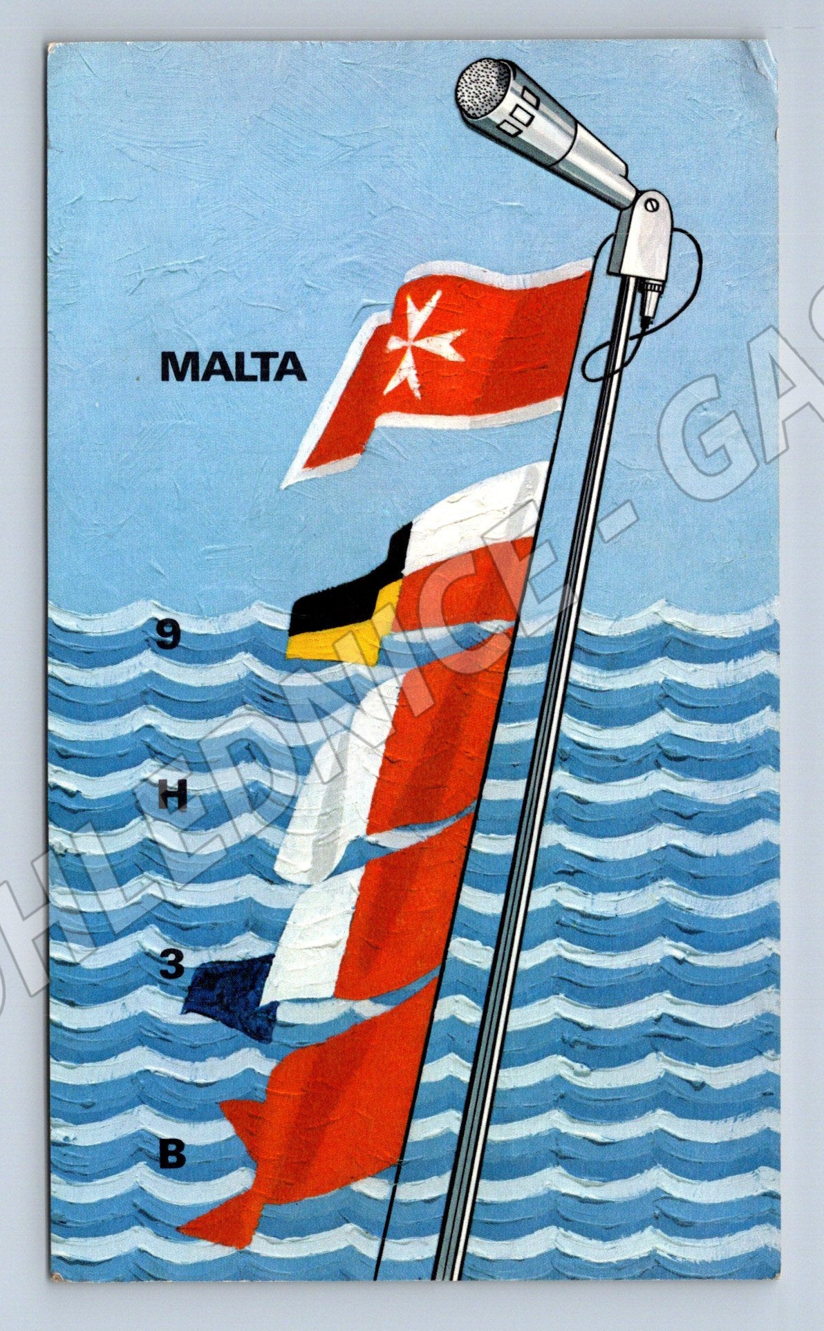 Pohlednice Malta QSL karta amatérské rádio 1972 (BM25830)