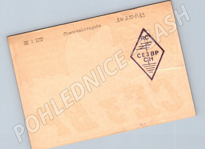 Pohlednice Chile QSL karta radioamatér CE3BP 1973 (BM25833)