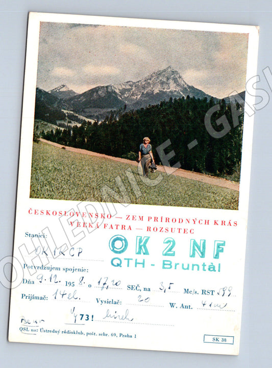Pohlednice Veľká Fatra Rozsutec QSL 1951 (BM25843)