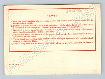 Pohlednice Slovensko Bratislava Svazarm OKK radio 1959 (BM25860)