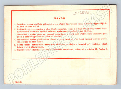 Pohlednice Český Těšín radioamatérská QSL karta 1957 (BM25864)