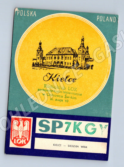 Pohlednice Polsko Kielce QSL karta 1973 (BM25924)