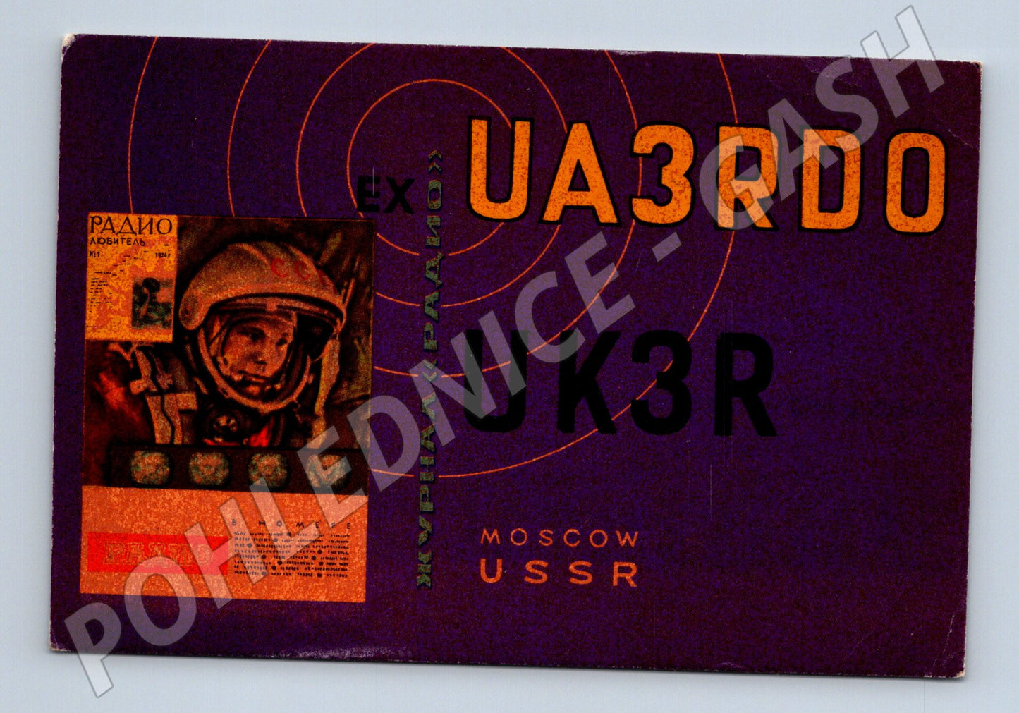 Pohlednice Rusko a SSSR QSL karta kosmonaut 1972 (BM25936)